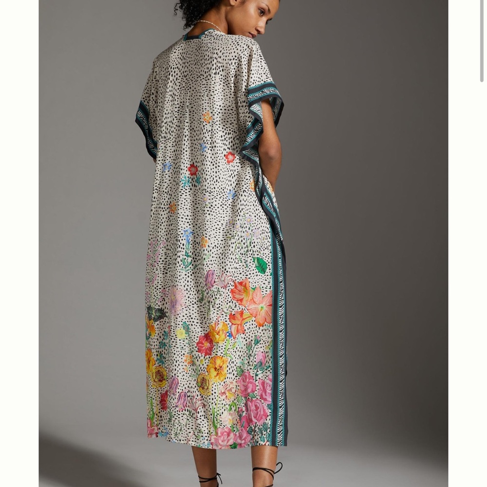 Woven Floral Ruana Kimono Anthropologie